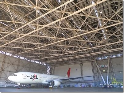 JAL工場見学飛行機